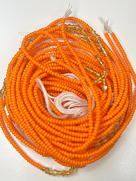 Orange Waist Beads