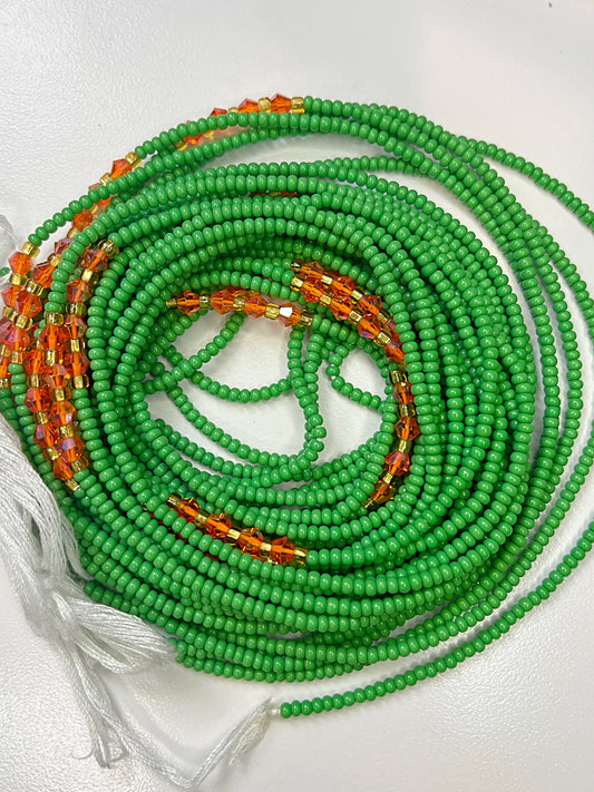 Green Waist Beads