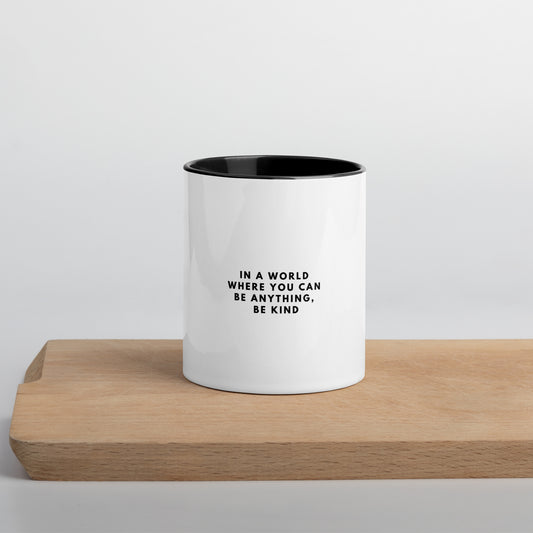 Kindness in the World - Mug with Color Inside