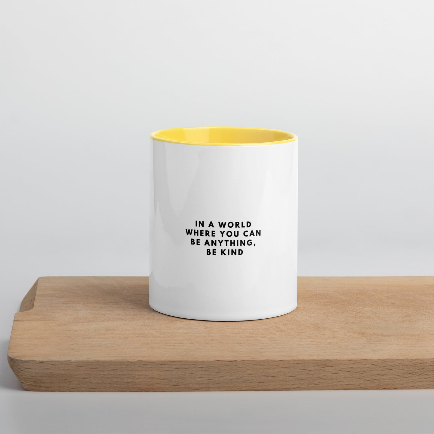 Kindness in the World - Mug with Color Inside